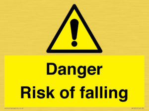 Danger Risk of falling